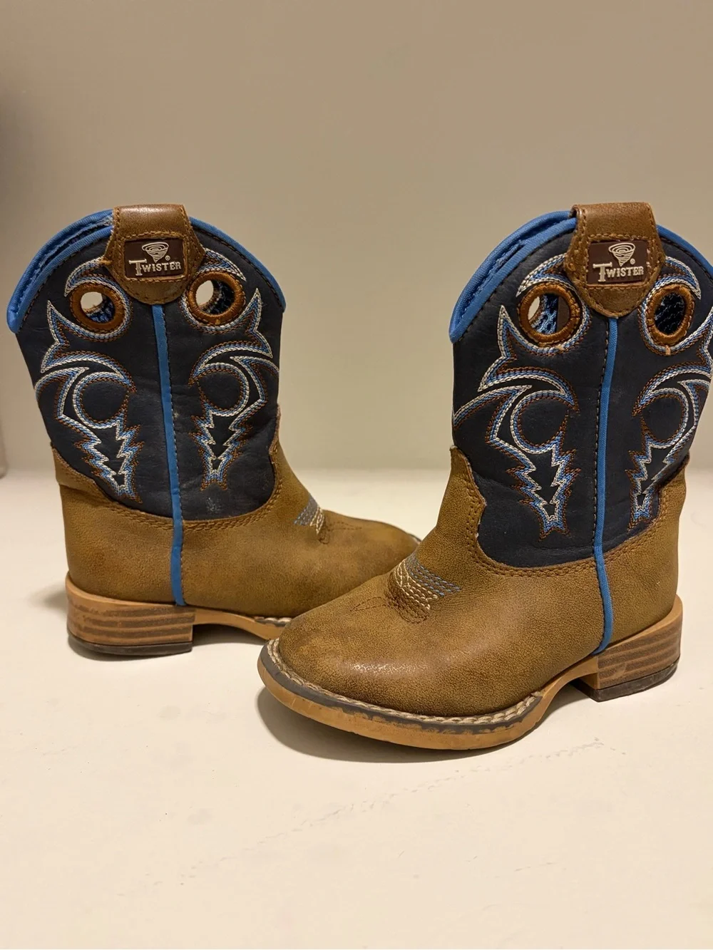 M&F Western Toddler Blue Camo Cowboy Boot